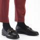 6. Schwarze Damen-Ledermokassins von Rieker, Modell 46262-01