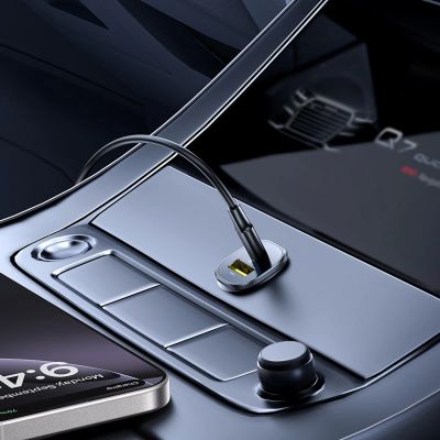 5. Baseus GoTrip USB-C / USB-A 30W Autoladegerät - Schwarz