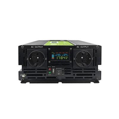 15. Green Cell LCD-Wechselrichter 12V/230V 2000W/4000W Reiner Sinus INVGC12P2000LCD