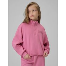 Normales Sweatshirt ohne Kapuze für Mädchen 4F 4FJRSS26TSWSF2625-54S