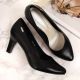 10. Schwarze Pumps mit Blockabsatz W Sergio Leone