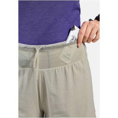 4. Damen-2-in-1-Shorts Odlo X-ALP TRAIL 5 INCH, grau