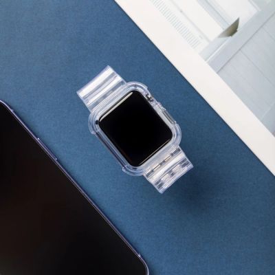 8. Silikonband Armband Armband Gehäuseband Lichtset Für Apple Watch 44mm - Lila