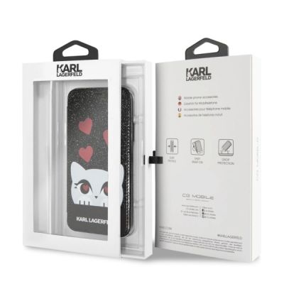 7. Karl Lagerfeld Valentine iPhone X/Xs Hülle - Schwarz