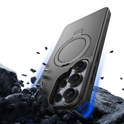 8. Dux Ducis Yind Hülle für Samsung Galaxy S26 Ultra mit Ständer, kompatibel mit MagSafe – Schwarz