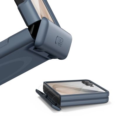 3. Tech-Protect Kevlar Aura MagSafe Hülle für Samsung Galaxy Z Flip 8 - Marineblau