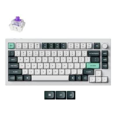 Keychron Q1 HE Tastatur Universal USB + RF Wireless + Bluetooth Weiß