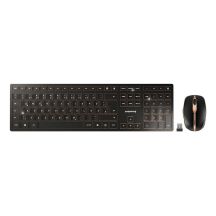 CHERRY DW 9100 SLIM Tastatur und Maus inklusive, universell, kabellos (RF) + Bluetooth, QWERTZ, Deutsch, Schwarz