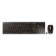 CHERRY DW 9100 SLIM Tastatur und Maus inklusive, universell, kabellos (RF) + Bluetooth, QWERTZ, Deutsch, Schwarz