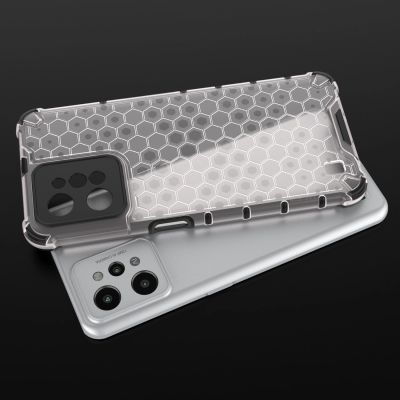 8. Gepanzerte Wabenhülle mit Gelrahmen Realme C31 transparent