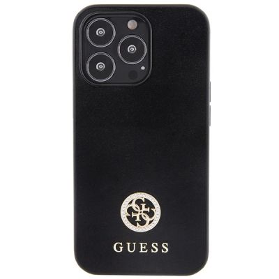 3. Guess Strass Metal Logo iPhone 13 Pro 6.1" Hülle - Schwarz