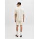 7. Jack&Jones Herren-Streifenshorts JPSTJAIDEN COBA STRIPE JOG SHORTS REG SN 12274413 Antikweiße Streifen