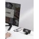15. Baseus Metal Gleam 4in1 Multifunktions-HUB USB Typ C - USB Typ C Stromversorgung 100 W / HDMI 4K 30 Hz / 1x USB 3.2 Gen 1 / 1x USB 2.0 (CAHUB-CY0G)