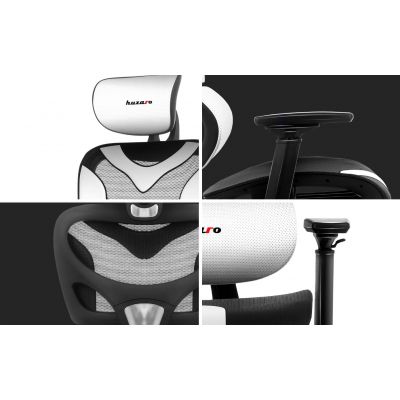 12. Huzaro Combat 8.0 Weißer Gaming-Stuhl