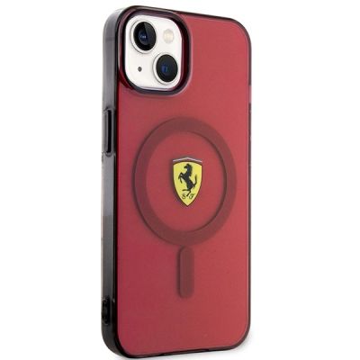 4. Ferrari FEHMP14SURKR iPhone 14 6.1" rot/rot Hardcase Translucent Magsafe