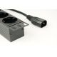 9. GEMBIRD 19"-Rack-Steckdosenleiste PDU EG-PDU-014-C14 1U, 10 A, 8 x SCHUKO, C14-Stecker, 3-m-Kabel