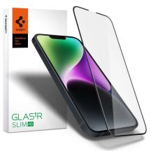 Spigen Glass FC Panzerglas für iPhone 13 / 13 Pro / 14 / 16e / 17e – Schwarz