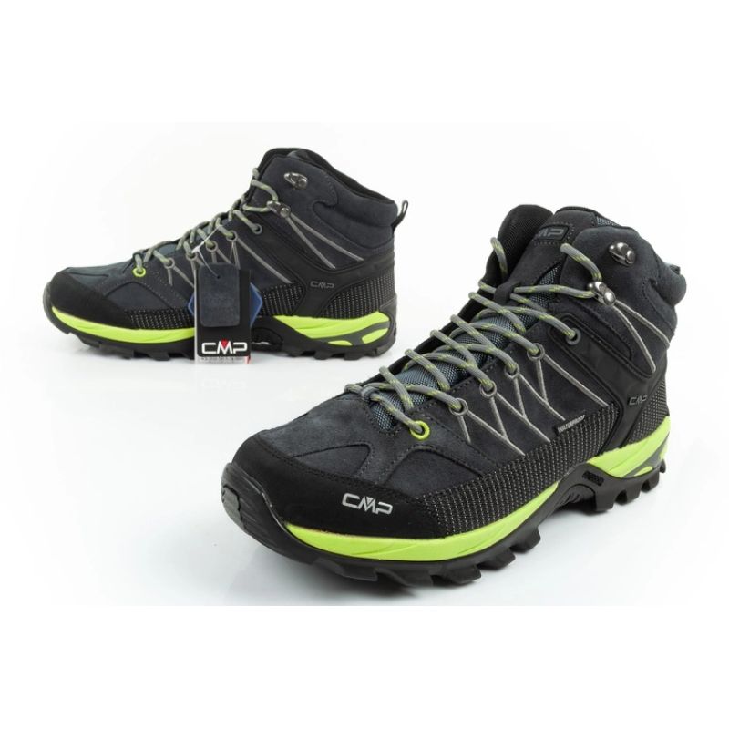 8. CMP Rigel Herren Trekkingschuhe, strapazierfähig, wasserdicht, grau