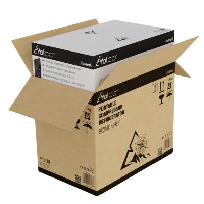 9. Yolco BCX40 Grauer tragbarer Kompressorkühlschrank
