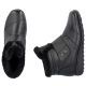 11. Rieker 47268-00 Wasserdichte Leder-Ankle-Boots für Damen, Schwarz