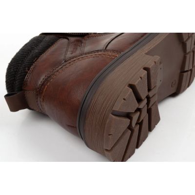 6. Wrangler Herrenschuhe Gillen Leder braune gefütterte Stiefeletten