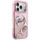 4. Karl Lagerfeld Flüssigglitzer-MagSafe-Hülle mit Karl-Schriftzug-Logo für iPhone 17 Pro – Pink