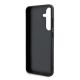 7. DKNY Lederhülle mit kariertem Monomuster und bedruckten Streifen für Samsung Galaxy S24 – Schwarz
