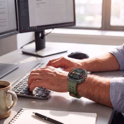 3. Tech-Protect Silikon-Air-Armband für Samsung Galaxy Watch Ultra 47 mm – Olivgrün