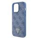 6. Guess GUHCP15XP4TDPB iPhone 15 Pro Max 6,7" blau/blaues Hardcase Leder 4G Triangle Strass