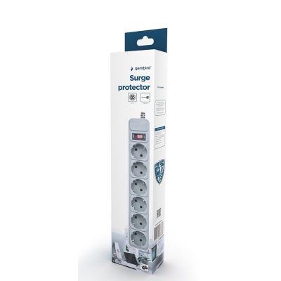 ENERGENIE SPG6-B-6C Steckdosenleiste (1,8 m; grau)