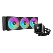 DeepCool MYSTIQUE 360 ARGB All-in-One-Flüssigkeitskühler für Prozessoren, 12 cm, Schwarz, 1 Stück.