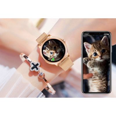 8. Damen-Smartwatch RUBICON RNBE66 Schwarz SMARUB124