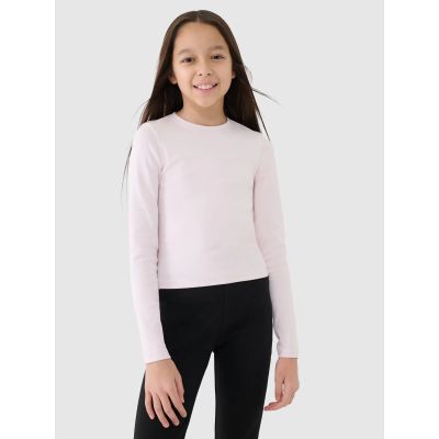 Langarmshirt Slim Smooth Mädchen 4F 4FJRSS25TLONF505-12S