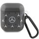 Mercedes MEA28DPMGS AirPods 1/2 Hülle schwarz/schwarz großes Sternmuster