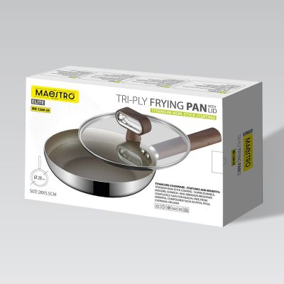6. Bratpfanne mit Deckel TITANCORE 28 cm MR-1260-28 MAESTRO