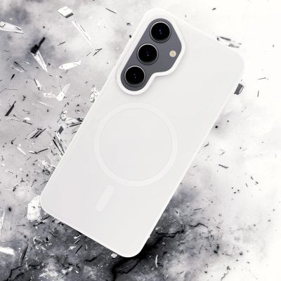 21. 3mk Smoke MagCase für Samsung Galaxy S25 - Weiß-Transparent