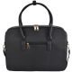 2. Damenhandtasche aus PU mit Laptopfach, Schwarz, SEMI LINE