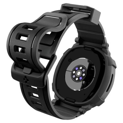 9. Spigen Rugged Armor Pro Armband für Samsung Galaxy Watch 8 44 mm – Mattschwarz