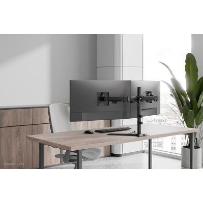 7. Neomounts DS45-600BL2 Monitorhalterung/-ständer für Monitore bis 81,3 cm (32"), Schreibtisch, Schwarz