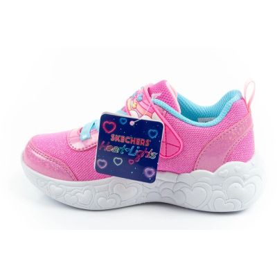 3. Skechers S Lights LED Kinder-Sportschuhe für Mädchen mit Klettverschluss