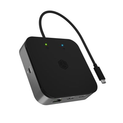 ICY BOX IB-DK408-C41 Kabelgebundenes USB4 Anthrazit