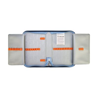 9. Herlitz UltraLight Plus TechMech Schulrucksack-Set für Jungen, Polyester, Blau, Orange