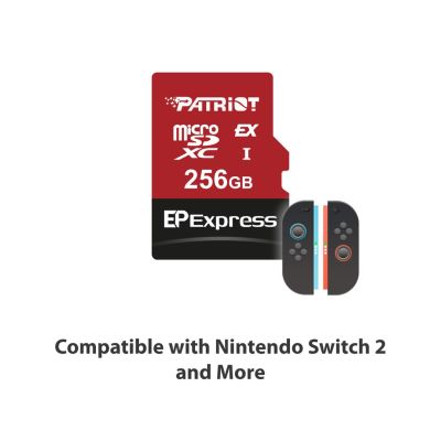 Patriot EP Micro SDXC Express 256 GB 800/600 MB/s U3, Nintendo