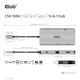 9. CLUB3D CSV-1594 USB 3.2 Gen 1 (3.1 Gen 1) Typ-C Dockingstation, Schwarz, Grau