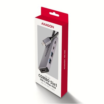 8. Axagon HMC-5H60 Kabelgebundene Dockingstation USB 3.2 Gen 1 (3.1 Gen 1) Typ-C Grau