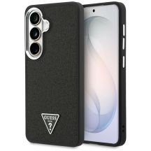 Etui Guess Fixed Glitter Triangle MagSafe na Samsung Galaxy S26 - czarne