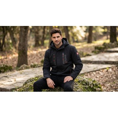 7. Herren-Übergangsjacke Geographical Norway AYOUBE BLACK DB MEN 009 (SZ2204H/GN-BLACK)