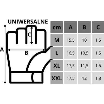 12. UNIVERSAL-FITNESSHANDSCHUHE R.XL ENERO FIT