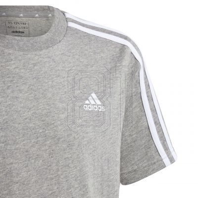 4. adidas Essentials 3-Streifen Baumwoll-T-Shirt Jr IB1669