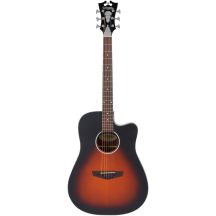 D'Angelico Premier Bowery LS Vintage Sunburst - elektroakustische Gitarre